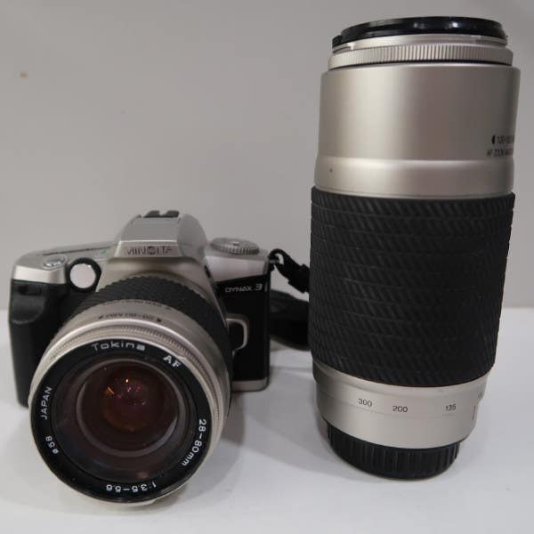 Minolta Dynax 3 Body + Tokina 28-80mm & Tokina 100-300mm Kit | Secondhand