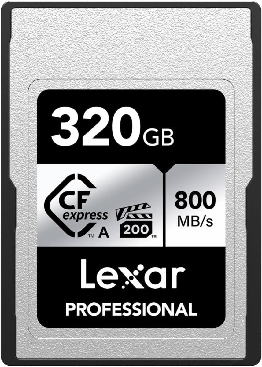 Lexar Pro 320GB Type A CF Express Card Silver Series 800MBs