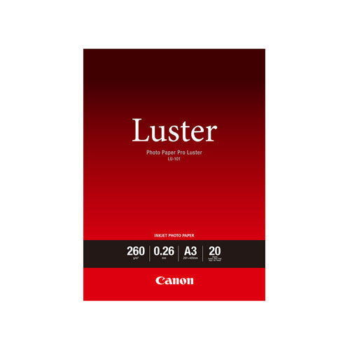 Canon Photo Paper Pro Lustre 260gsm A3 (20 Pack)