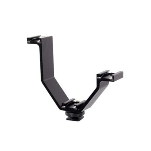 Glanz Bracket with Cold Shoe - 13cm Arca Swiss Mount with Tripod Mount