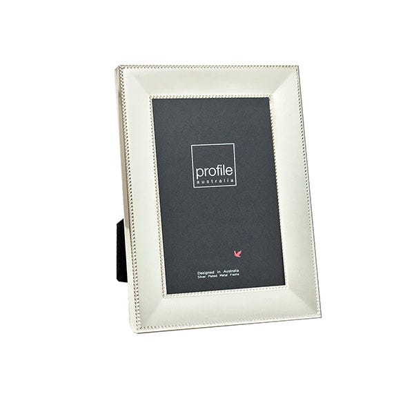 Profile Romance Silver Beaded  Metal 4x6' frame