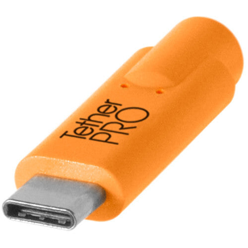 Tether Tools TetherPro USB-C to USB-MicroB Right Angle 4.6m Cable - Orange