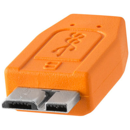 Tether Tools TetherPro USB-C to USB-MicroB Right Angle 4.6m Cable - Orange
