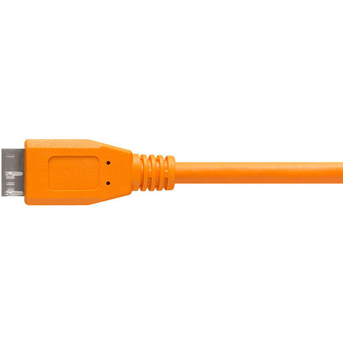 Tether Tools TetherPro USB-C to USB-MicroB Right Angle 4.6m Cable - Orange