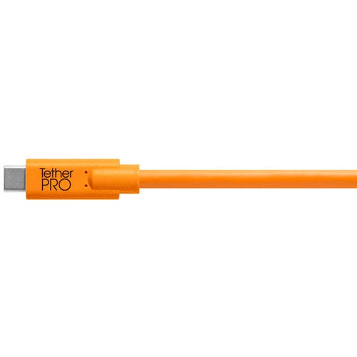 Tether Tools TetherPro USB-C to USB-MicroB Right Angle 4.6m Cable - Orange