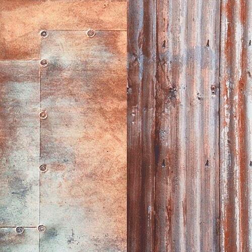 Lastolite Collapsible Urban Background 1.5m x 2.1m - Corrugated Iron/Metal