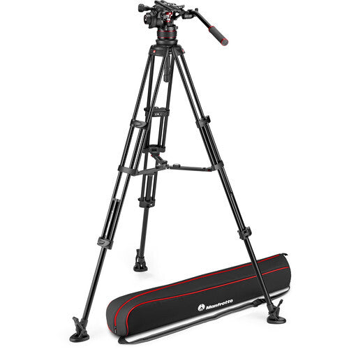 Manfrotto Nitrotech 612 Video Head Alu Twin MS Tripod Kit