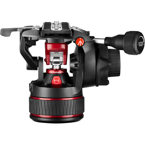 Manfrotto Nitrotech 612 Video Head with Aluminium Twin Leg Tripod GS