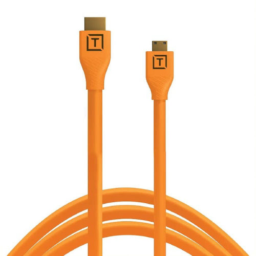 Tether Tools TetherPro HDMI Micro to HDMI 2.0 Cable 4.6m Orange