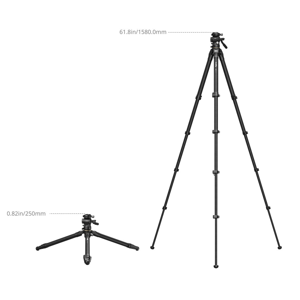 SmallRIG 5028 Carbon Fibre Travel Tripod