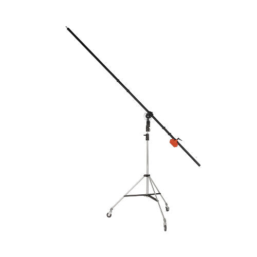 Manfrotto 085B Light Boom 35 Black with Silver Cine Stand and Castors