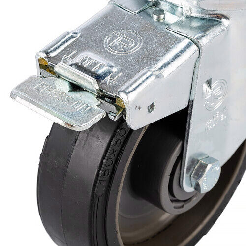 Manfrotto 374-10 Braked Wheel Set 160mm Diameter - M10 Thread