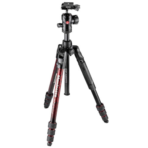 Manfrotto MKBFRTA4RD-BH Befree Advanced Aluminium Travel Tripod with Ball Head - Twist Red