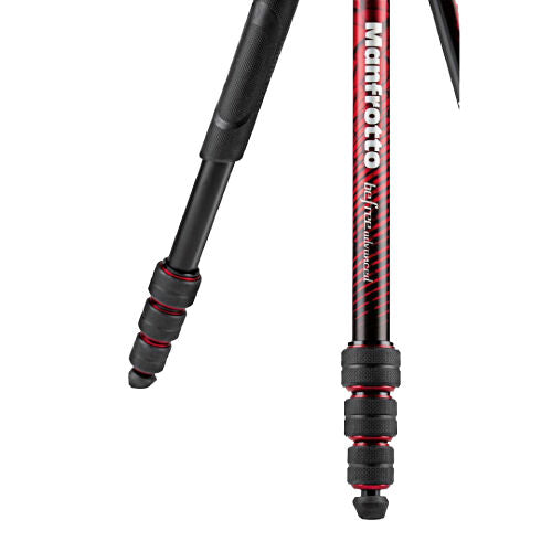 Manfrotto MKBFRTA4RD-BH Befree Advanced Aluminium Travel Tripod with Ball Head - Twist Red