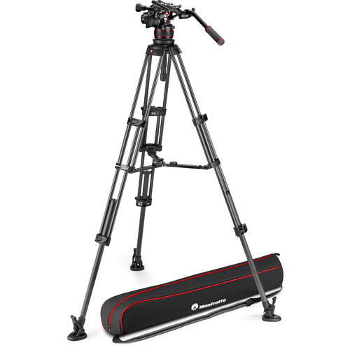 Manfrotto Nitrotech 612 Video Head CF Twin Leg Tripod MS