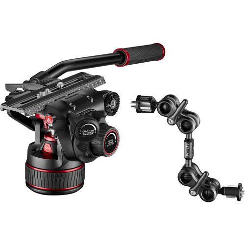 Manfrotto Nitrotech 612 Video Head CF Twin Leg Tripod MS