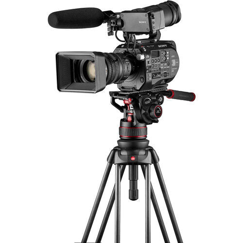 Manfrotto Nitrotech 612 Video Head CF Twin Leg Tripod MS