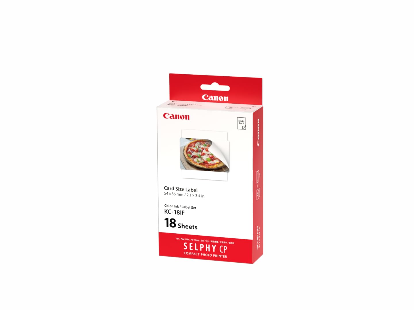 Canon KC-18IF Color Ink and Label Set - 18 Sheets