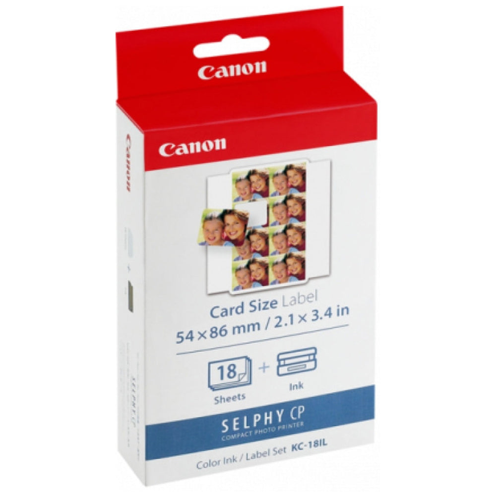 Canon KC-18IL Colour Ink and Label Set 18 Sheets