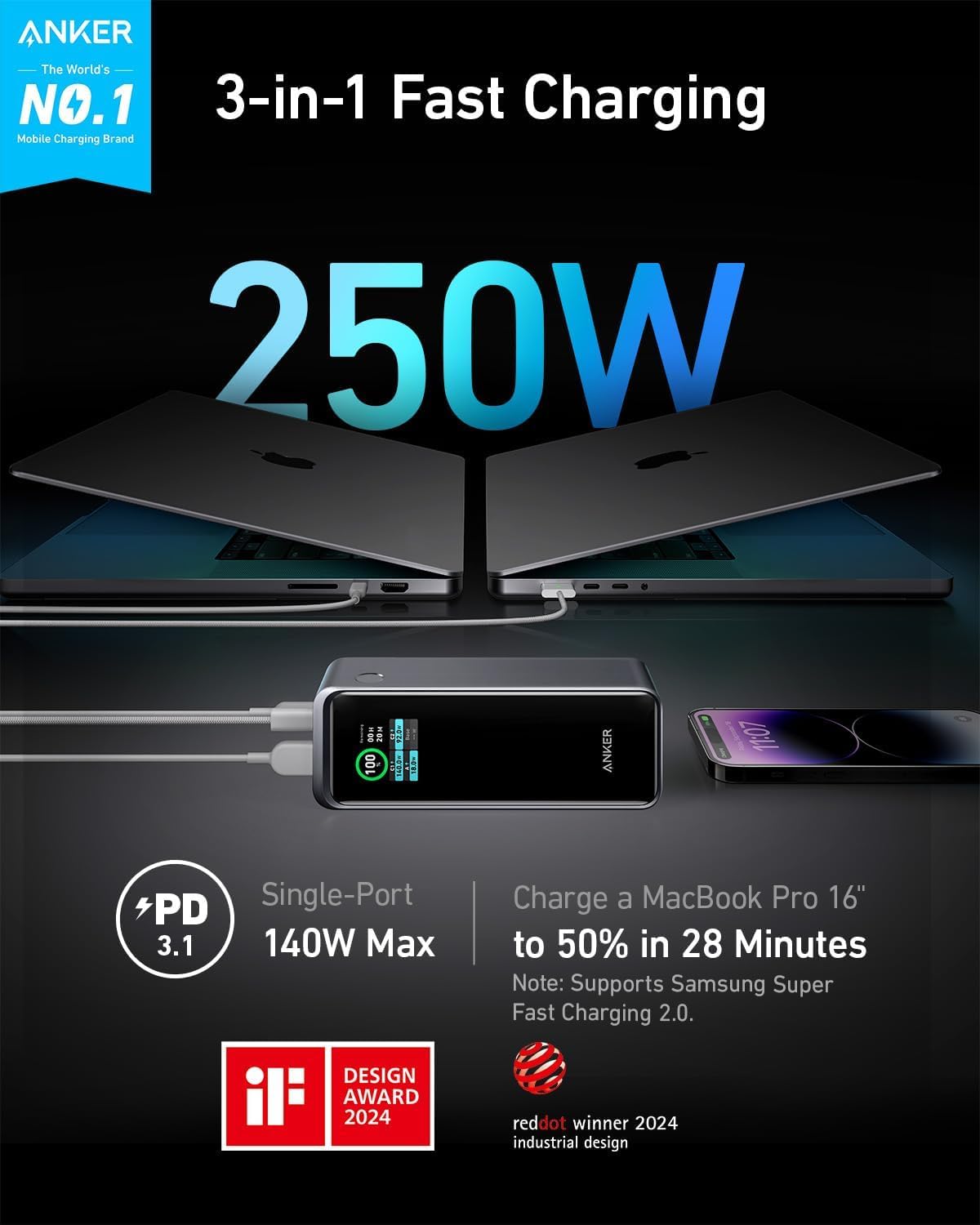 Anker Prime 27650Mah Powerbank