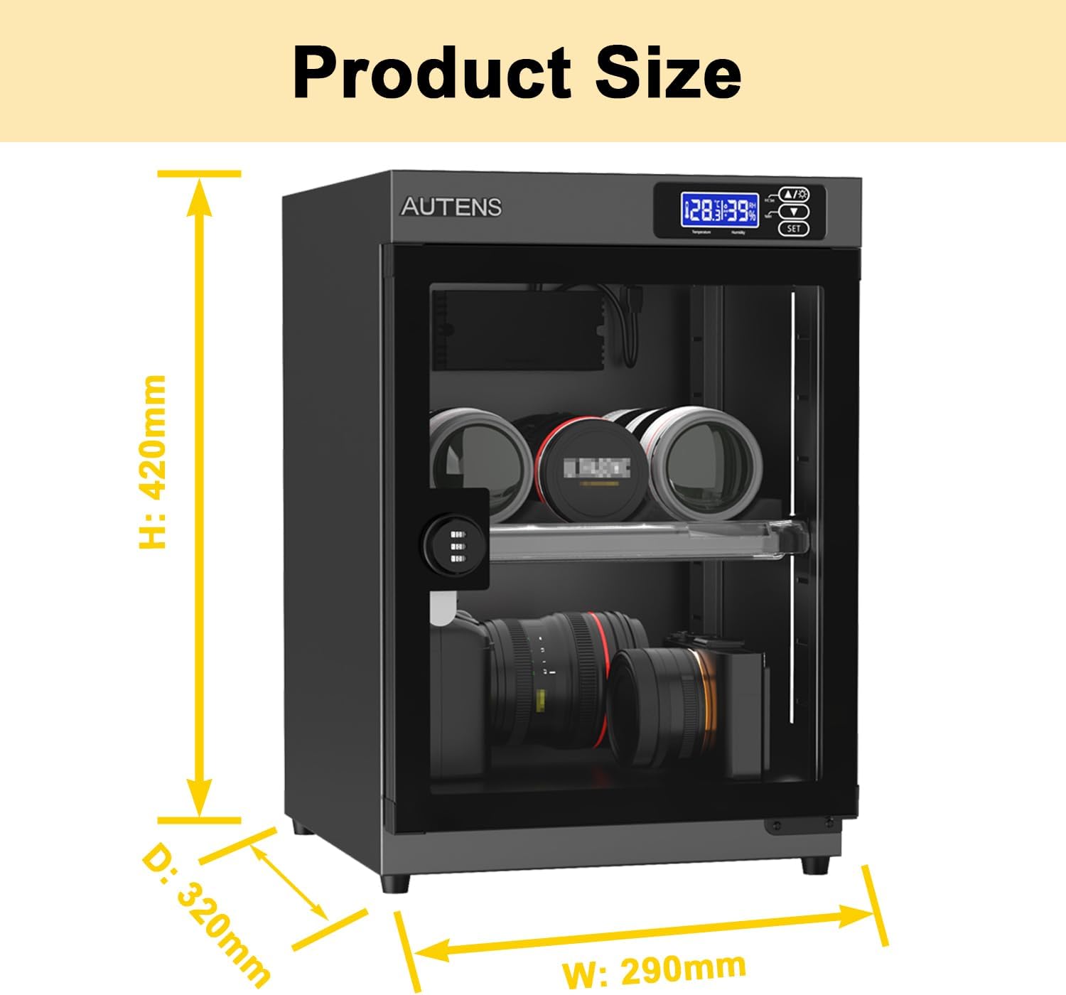 Autens AD30P Dry Cabinet 30L