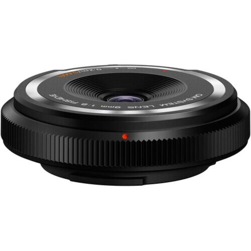 OM System 9mm f/8 Body Cap Micro Four Thirds Lens - Black