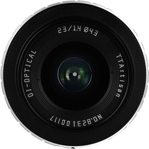 TTArtisan 23mm f/1.4 Lens for Sony E Mount - Black with Silver