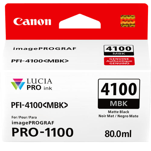 Canon PFI-4100 Matte Black Pigment Ink Tank - 80mL