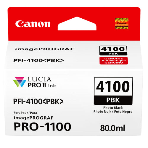 Canon PFI-4100 Photo Black Pigment Ink Tank - 80mL
