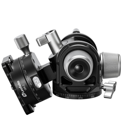Leofoto G4 Pro 60mm 3-Axis Geared Head with GR-2 Geared Panning Clamp