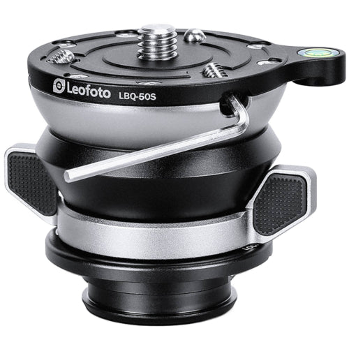 Leofoto LBQ-50S Black 55mm Levelling Base for LQ-284 and LG-284 Tripods