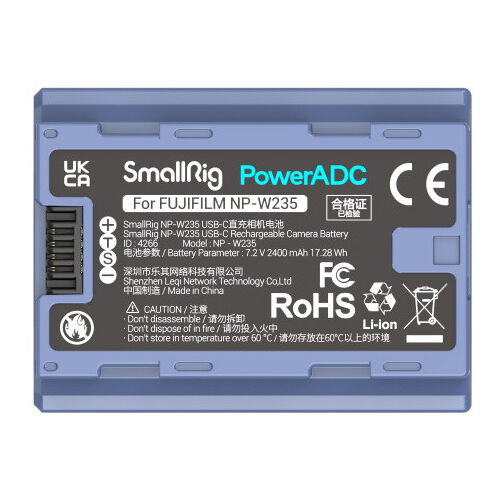 SmallRig NP-W235 USB-C Rechargeable Camera Battery