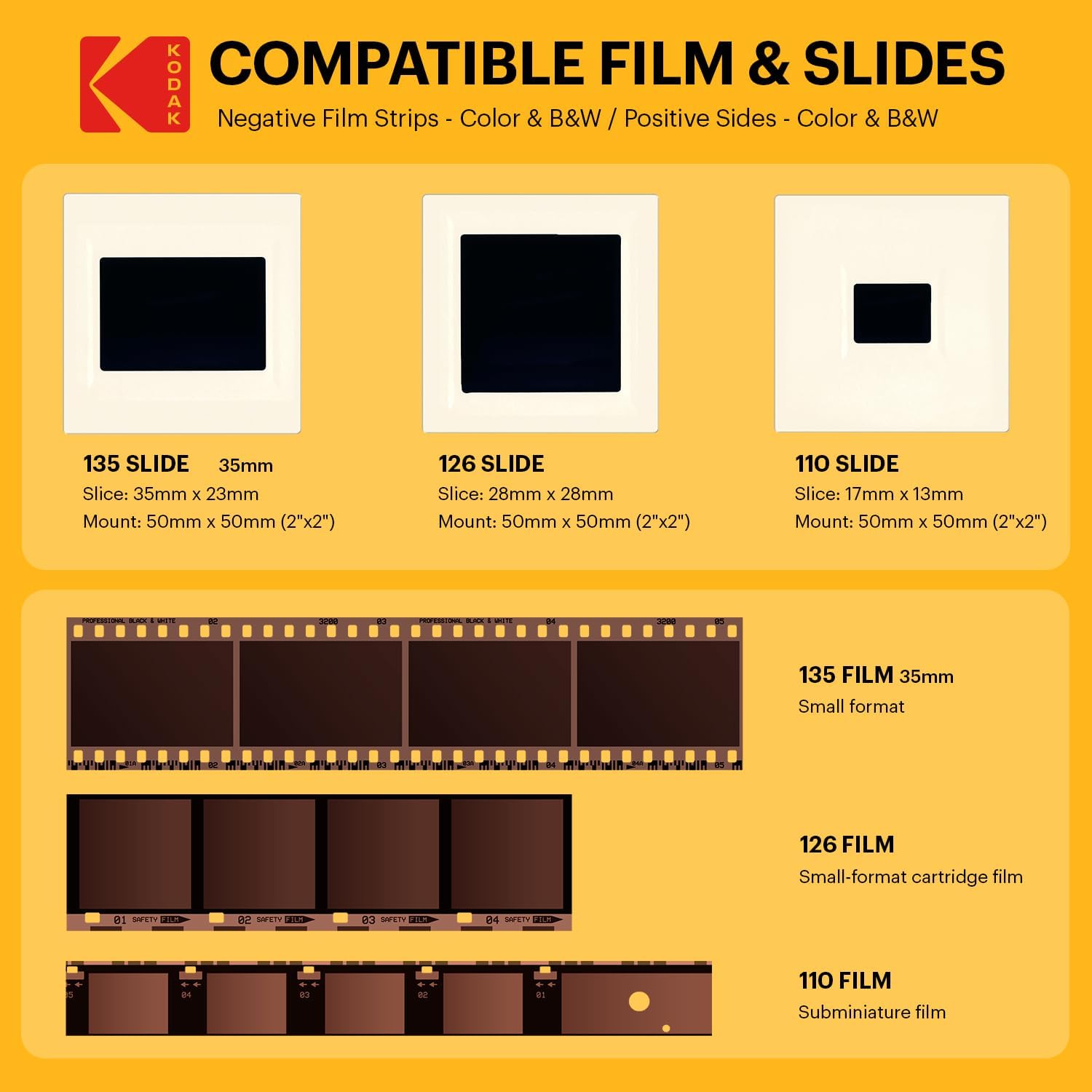 Kodak Slide N Scan - Film & Slide Scanner>14MP/5"LCD/SDSlot