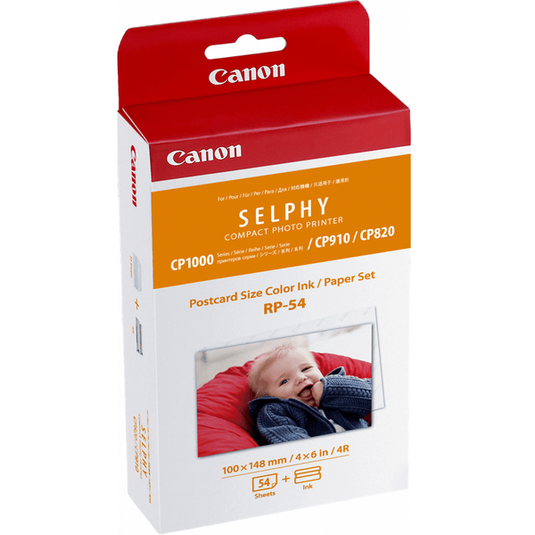 Canon RP-54 High-Capacity 4x6 Ink and Paper Set - 54 Sheets