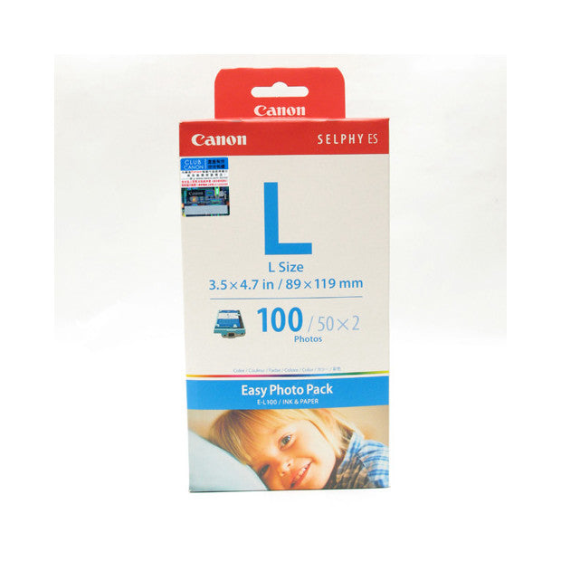 Canon EL100 Easy Photo Pack L Size 100 Sheets