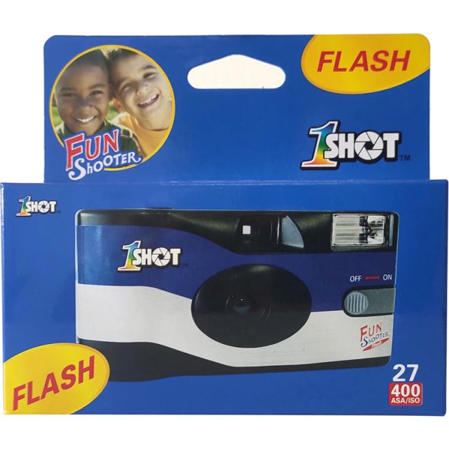 1 Shot FS72 Fun Shooter Single Use Camera 27 Exposure with Flash