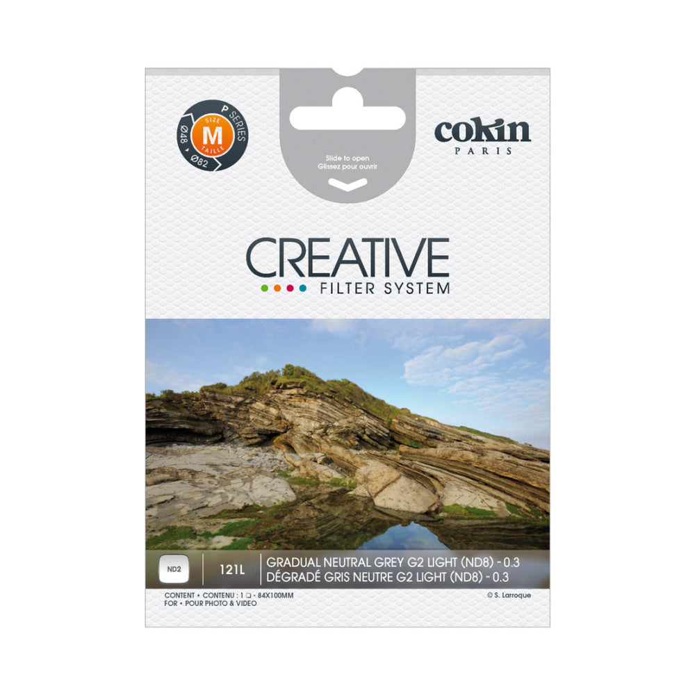 Cokin Z121L Graduated Neutral Density Grey G2 Light ND2 Filter