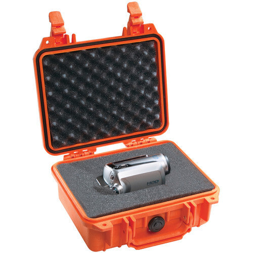 Pelican 1200 Camera Case with Foam - Orange