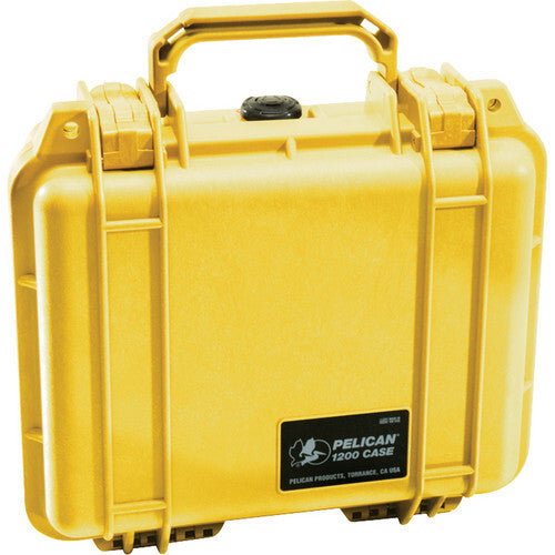 Pelican 1200 Camera Case with Foam - Yellow
