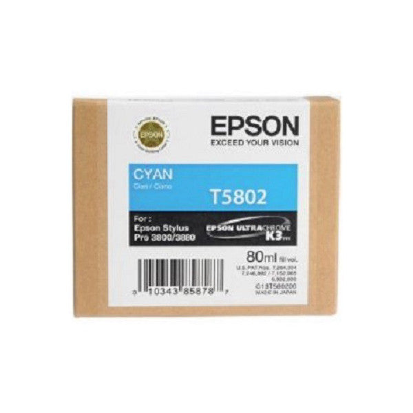 Epson Stylus Pro 3800 Cyan 80ML Ink Cartridge