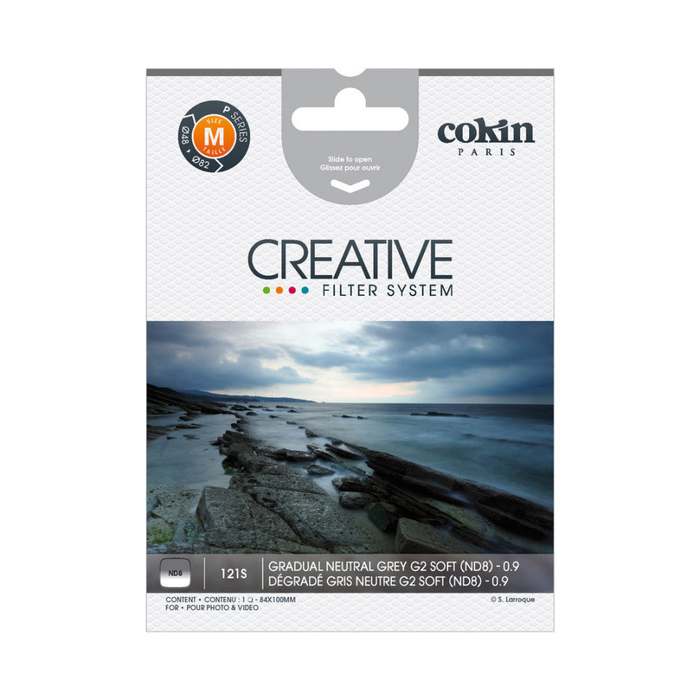 Cokin G2 ND8 Soft 3-Stop Graduated Neutral Density Filter (Z121S)