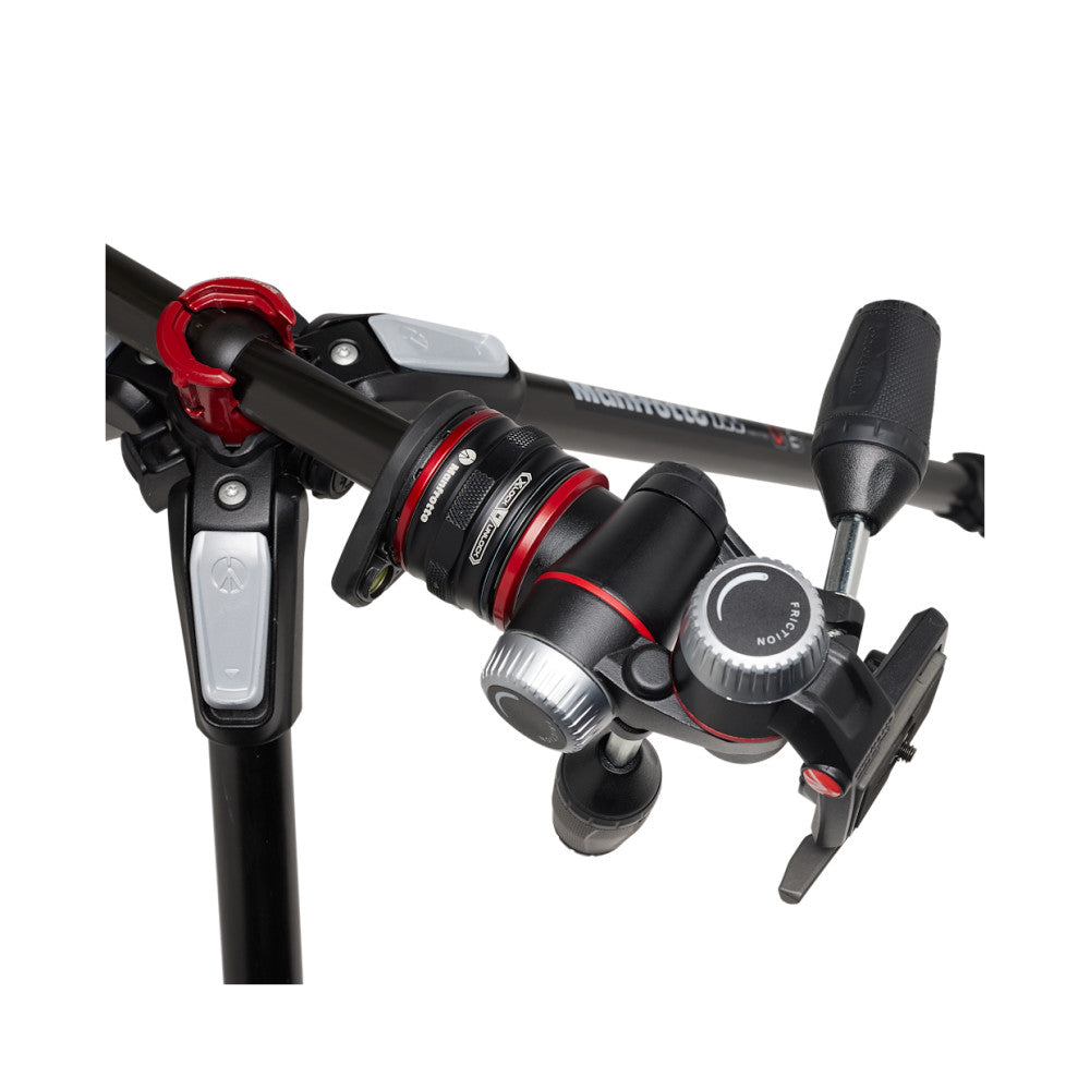 Manfrotto 055 Carbon Fibre 3-Section Tripod with 3-Way Head and MOVE Quick Release