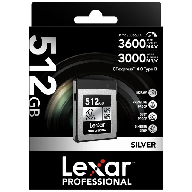 Lexar Pro 512GB CF Express Card - Type B 3600Mbs