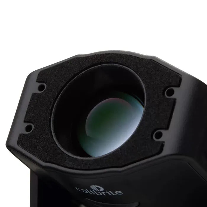 Close-up of a Calibrite product on a white background