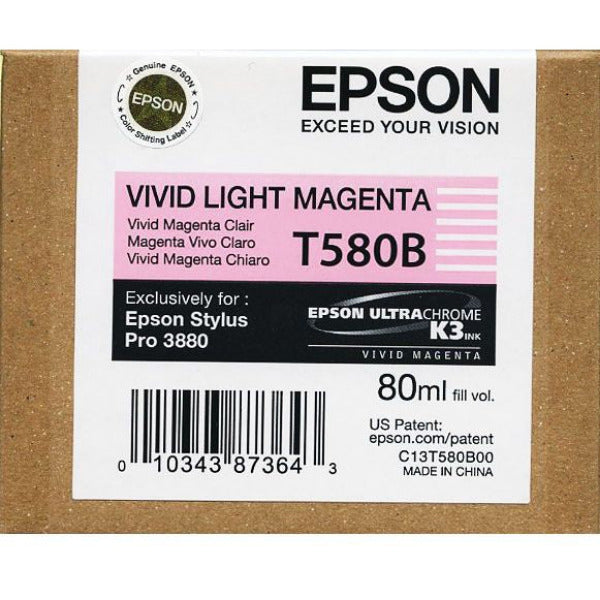Epson Vivid Light Magenta ink cartridge packaging with label
