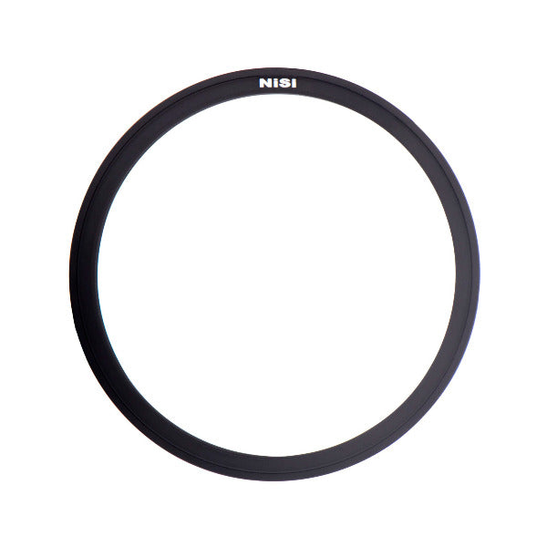 Black camera lens filter with Nisi branding on a white background