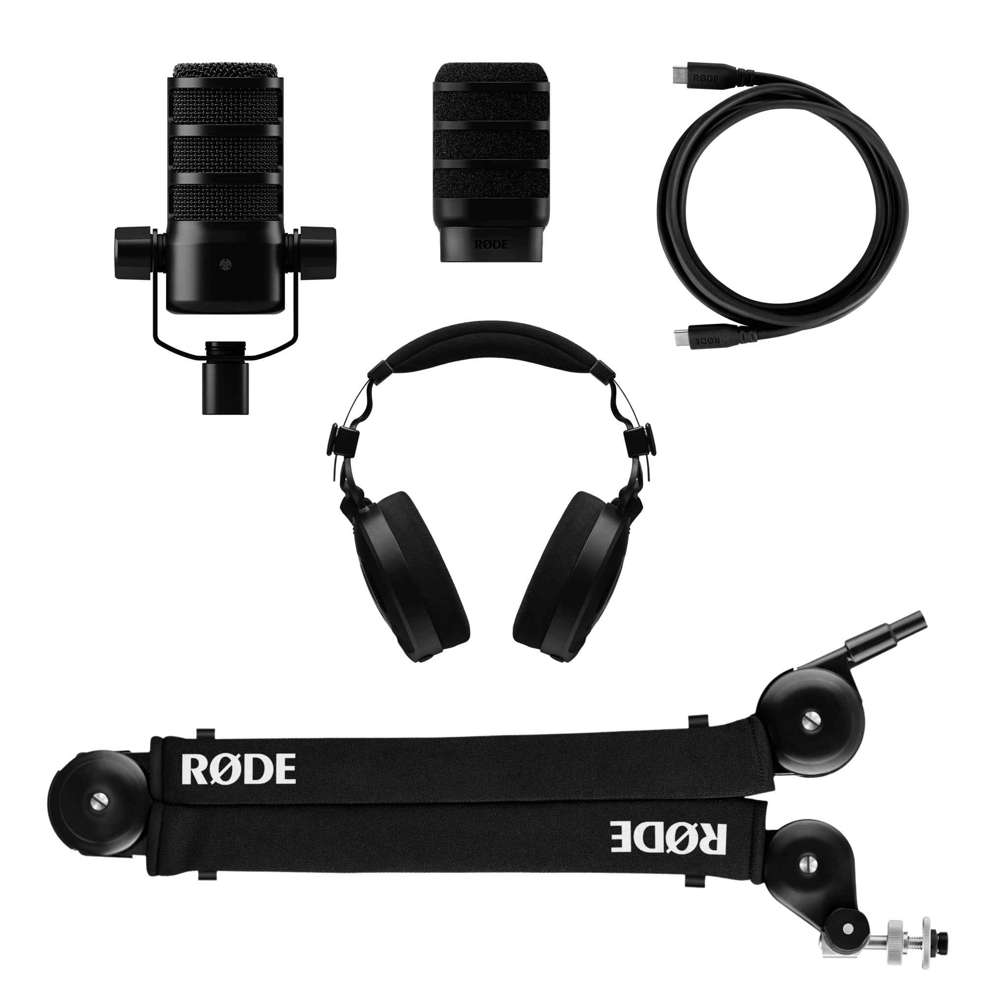 Rode USB Expansion Kit Black | PodMic USB, PSA1+ & NTH-100 Bundle – Ted ...