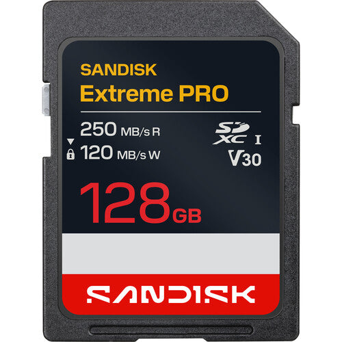 SanDisk Extreme PRO 128GB SDXC Card 250Mbs