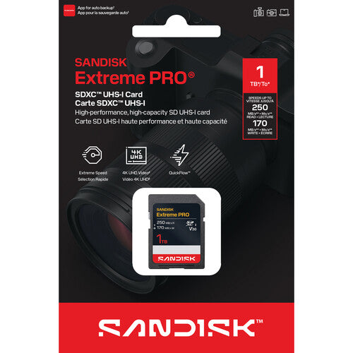 SanDisk Extreme Pro 1TB SDXC Card 250MB/s