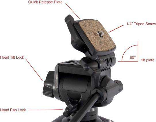 Glanz TR3950 Video Tripod with Bag